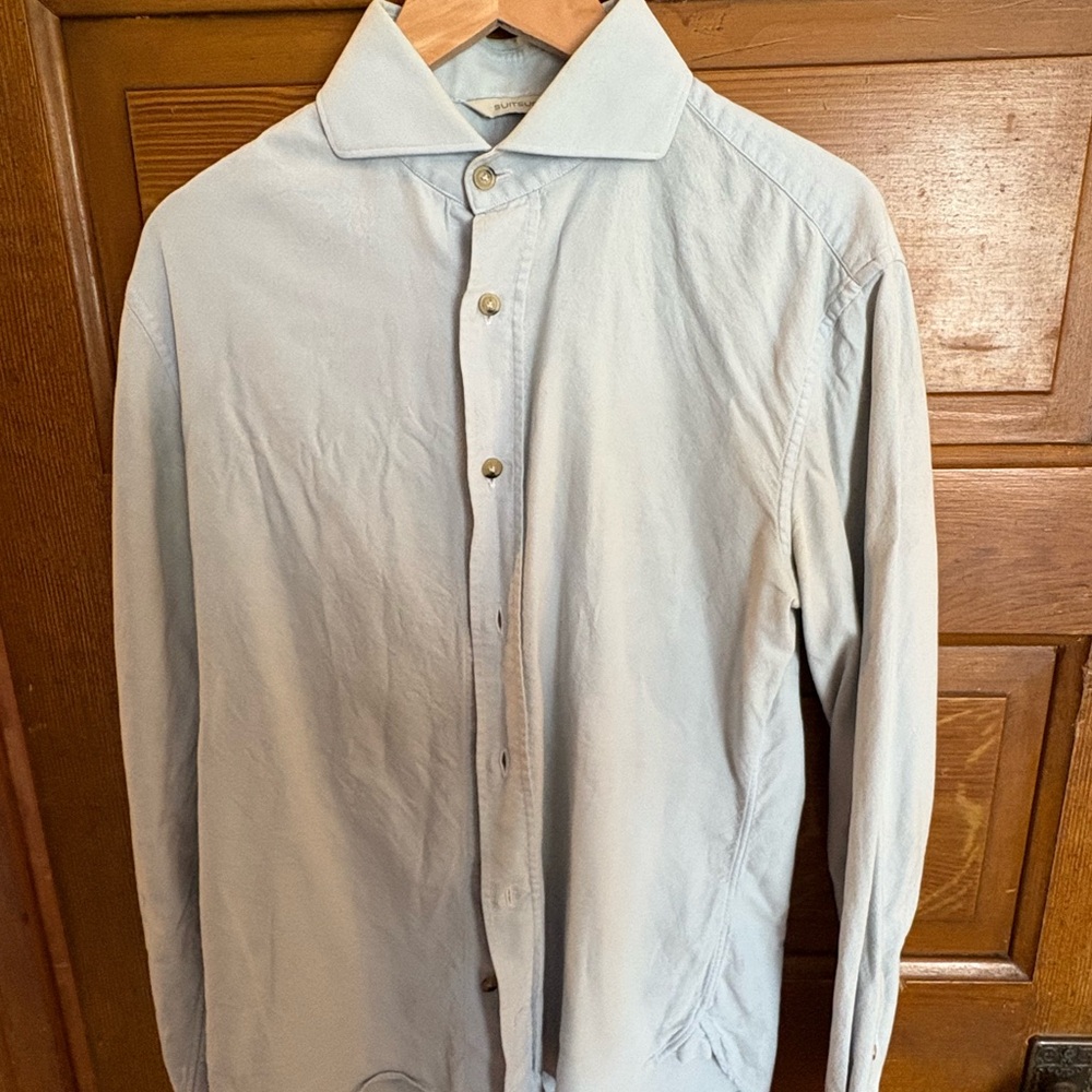 Suitsupply Light Blue Oxford cloth button down Shirt